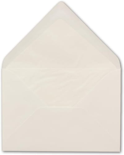 B6 Enveloppen Natuurwit 120x180mm - Zware Kwaliteit 100gr/m² met Witte Voering