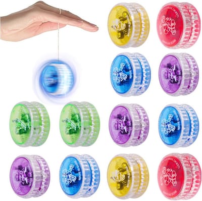 Ledlicht Yo-Yo voor Kinderen - 12 Stuks Speelgoed voor Verjaardagsfeestjes en Cadeaus