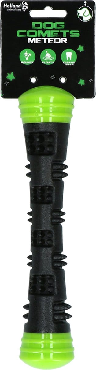 Dog Comets Meteor Ballenwerper 23 cm - Werpstok hond - Rubberen Hondenspeelgoed - Stuiterend - S - Groen