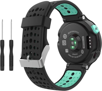 Zachte siliconen horlogeband voor Garmin Forerunner 235/220/230/620/630/735XT, vervangbare sportpolsband voor comfort en stijl