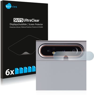 Savvies - Screenprotector voor Samsung Galaxy A80 (ALLEEN Camera Lens) - Folie Beschermfolie transparant 6 Stuks