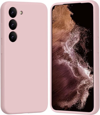 Casemania Hoes Geschikt voor Samsung Galaxy S24 - Zalm Rose - Liquid Siliconen Back Cover