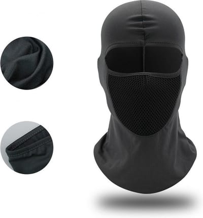 Luxe Motor Balaclava - Helm Cap - Bivakmuts - Motorfiets - Scooter - Muts - Brommer - Zweetband - Outdoor - Zwart