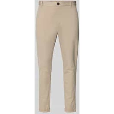 Slim fit stoffen broek met omgeslagen broekspijpen