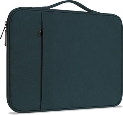 Draagbare en Waterdichte Laptop Sleeve voor 13 Inch MacBook en iPad Air - Multifunctionele Beschermtas in Navy Blauw