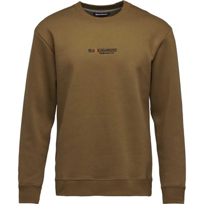 Black Diamond Heritage Wordmark Crewneck Sweatshirt Bruin XL Man