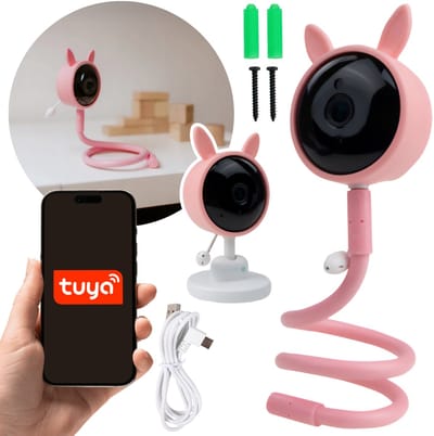 Mary's Babyfoon, kindercamera - konijn, WiFi TUYA, bewegingsdetectie, slaapliedjes