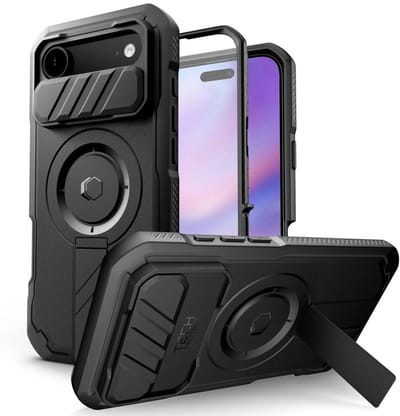 Tech-Protect Kevlar MagSafe Case for iPhone 17 Air - Black