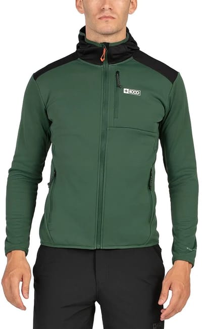 +8000 Mesi Fleece Met Volledige Rits Groen L Man