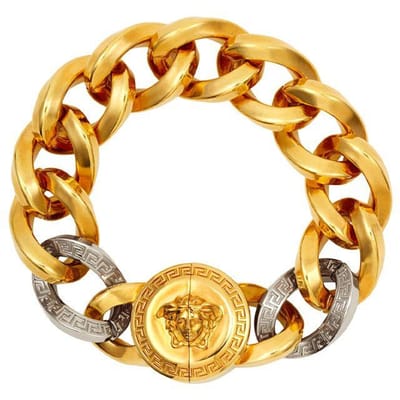Versace Medusa Serie Dikke Ketting Medusa Hoofd Hanger Armband Unisex Armband Goud DG08452-DJMT-KVOP M multi