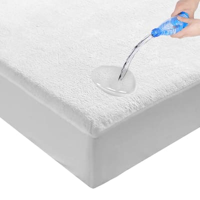 Fluffy Comfort Waterdichte Molton 90x220 - 250GSM - Luxueus en Super Zacht - Superzacht Donsgevoel - Ademend - Antibacteriëel - Rondom Elastiek - Waterdicht Fluffy Comfort Matras Beschermer Incontinentie Matrasbeschermer - Extra dik - 90 x 220cm