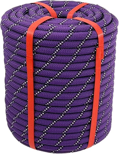 Rigging Touw - Boomtouw Klimtouw - Outdoor Werk - Hoge Treksterkte - 1/2" x 150ft - Paars