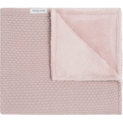 Baby's Only Gebreide ledikantdeken teddy - Baby deken Sky - Dekentje voor meisjes - 2.7 TOG - 100x135 cm - Oud Roze - Herfst & winter deken