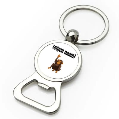 Akyol - aap met eigen naam flesopener - Aap - apen liefhebbers - leuk cadeau voor iemand die houdt van apen - cadeau - kado - 9 bij 3 cm
