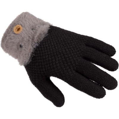 Trespass Gebreide Lunark Handschoenen voor Kinderen/Kinderen (Donkergrijs)