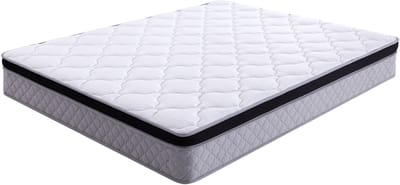 Pocketveringmatras 140x200 - Matras Hardheid H3 - Ergonomisch - Stof en Metaal - Slaapkamer - Wit