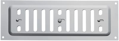 Ovaal ventilatierooster 260 x 90 mm, roestvrij staal, verstelbaar