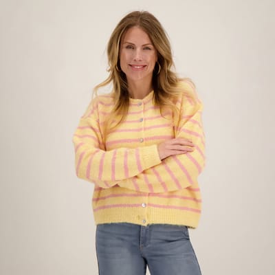 Je m'appelle Dames Vest - Geel - Maat S/M/L
