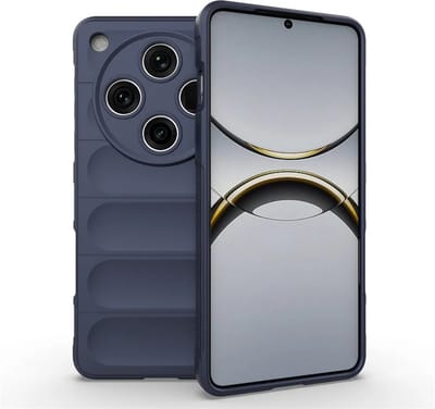 MobyDefend Hoesje - Geschikt voor Oppo Find X8 Pro - TPU Gripcase - Blauw