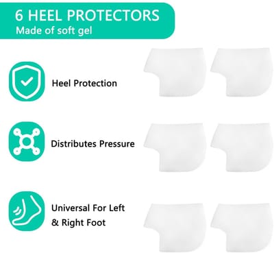 Dailygoods- Hielkussens - Hielbescherming - Hielkussen van zachte gel - Hielzooltjes - Pijnverlichting - Geschikt voor plantaire fasciitis - Hielbeschermers