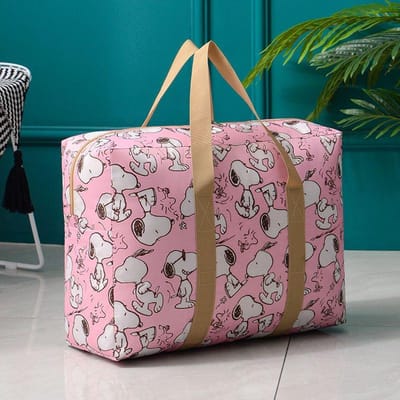 Oxford Stof Opbergtas Kleding Grote Maat Kledingtas Kleuterschool Dekbed Handtas Reistas Small brown