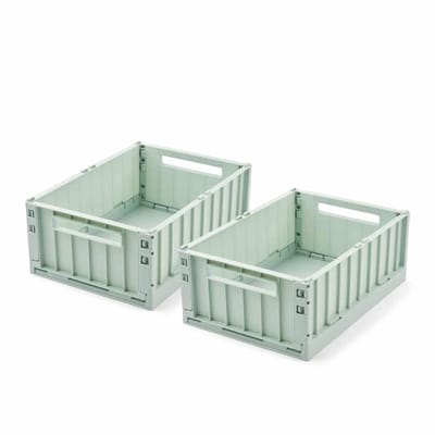 Liewood Opvouwbaar Kratje Weston Medium Light Peppermint (set van 2)