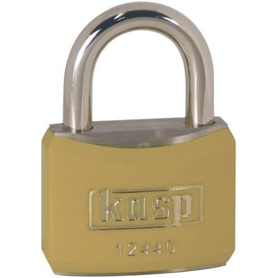 Kasp K12440YELA1 Hangslot 40 mm Gelijksluitend Goud-geel Sleutelslot