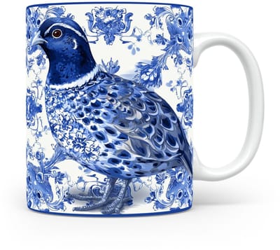 Mok Kwartel Beker voor koffie of tas voor thee, cadeau voor dierenliefhebbers, moeder, vader, collega, vriend, vriendin, kantoor, opa, oma, hond, kerst, sinterklaas, verjaardag