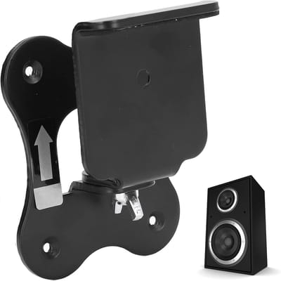 Stevige muurbeugel voor soundbar en surround speakers, draaibare luidsprekerstandaard met installatieaccessoires, ruimtebesparend en eenvoudig te monteren