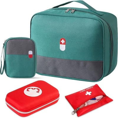 SVN® Ehbo Reisset - Reisset - EHBO - Set 4 Stuks - Groen - 25cm x 20cm x 14cm