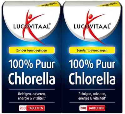 Lucovitaal Chlorella Puur - 2 x 200 tabletten - Voordeelverpakking