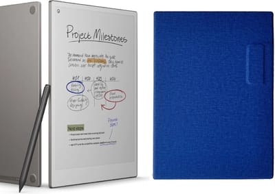 reMarkable® Paper Pro met Marker Plus en Blauwe Magnetische Hoes