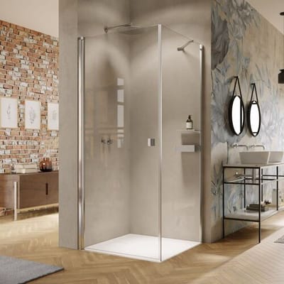 HÜPPE Solva partially framed swing door 90 x 200 cm, left S20102092321