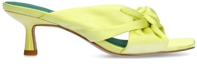 Sacha - Dames - Gele muiltjes met knoop detail - Maat 36