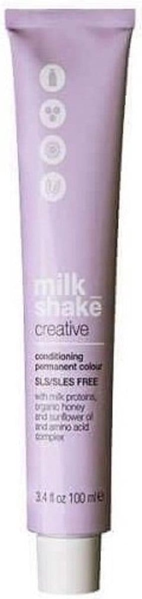 Vopsea Permanenta Milk Shake Creative 9.869br, Blond Luminos Deschis Fildes Roz, 100ml
