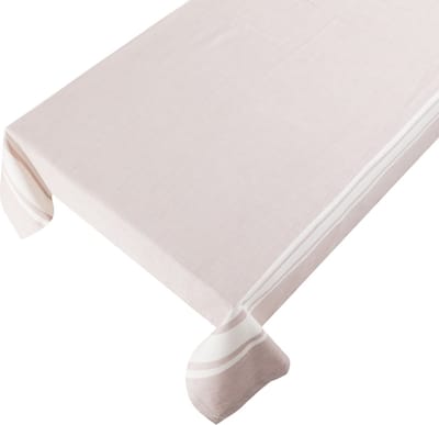 New French Tafelkleed Textiel linen roze 140x250cm
