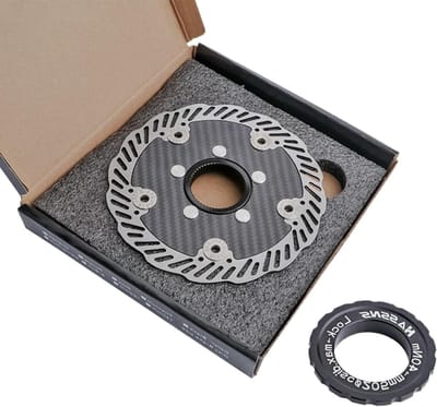 Fiets Schijfrem Rotor - Fietsstopper Wielonderdeel - Veilig Fietsen - Lichtgewicht Krachtig Ontwerp - 160 g - Zilver