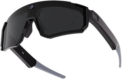 HOB Smart AI VISION PRO - AI Sportbril met Camera - Smart Glasses - 360° Surround sound - Object Herkenning - Sport Bril - Fietsbril - Zwart