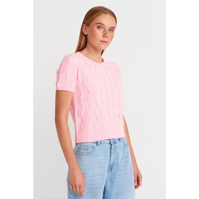 Gestreepte Ribcrop Blouse