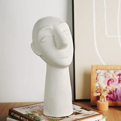 Abstract Keramisch Vrouwelijk Standbeeld - Creatieve Decoratie voor Woonkamer, Slaapkamer en Kantoor