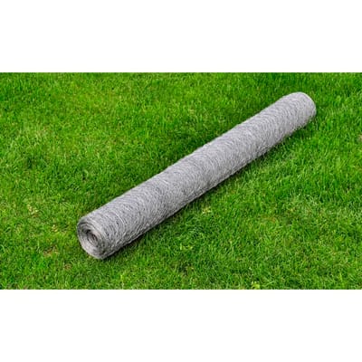 vidaXL - Kippengaas - 25x0,75 - m - gegalvaniseerd - staal - zilverkleurig
