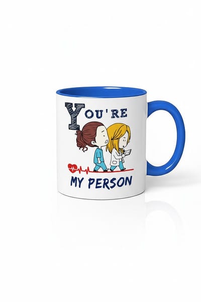 Grey's Anatomy Mok "You're My Person" Dokters Figuren - Uniek Medisch Vriendschap Cadeau