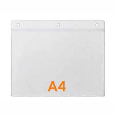 10 stuks - A4 Prijskaarthoesje / Meubelkaarthoes / Kaarthouder / Badgehouder - Type PHS-A4-Liggend
