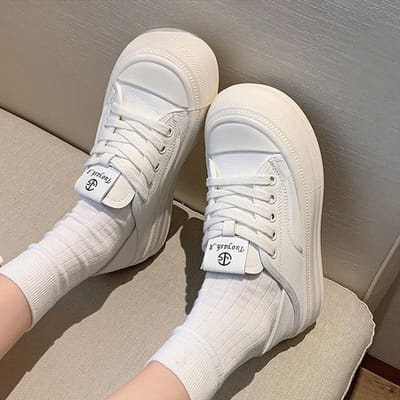 Echt Leer Twee Manieren om te Dragen Kleine Witte Schoenen Kinderen Zomer Nieuw Veelzijdig Ademend Lelijk Schattig Boardschoenen Platform Casual Sportschoenen 40 gray