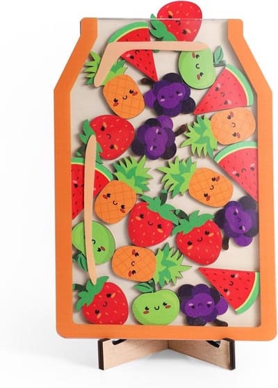 Beloningspot met Magneten, Systeem voor Fruitbeloningen voor Kinderen, Positieve Gedragsverandering en Huishoudelijke Taken, Ideaal voor Zindelijkheidstraining en Gewoontes Aanmoedigen