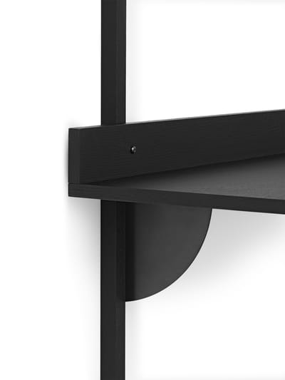 Ferm Living Sector Bureau - zwart essenhout - gezwart messing