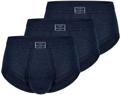 ESGE Heren Slip met voorsluiting 3 pack- Fijnrib Jeans