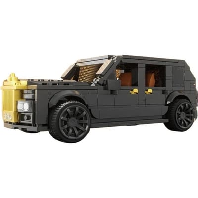 409 stuks luxe sedan bouwblokken SUV auto model doe-het-zelf speelgoed creatief bureau display vakantie cadeaus voor kinderen With Box black