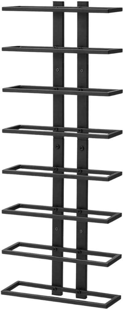 VLSelect® Wijnrek Muur - Wijnfleshouder - Wand Montage - 8 Flessen
