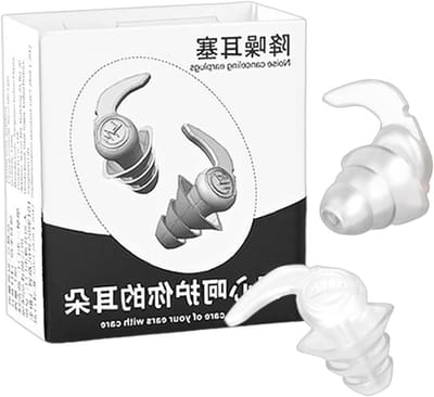 Geluiddempende oorpluggen - Oorbescherming set - Rustige omgeving creëren - Comfortabel siliconen materiaal - 27 x 32 cm - Transparant